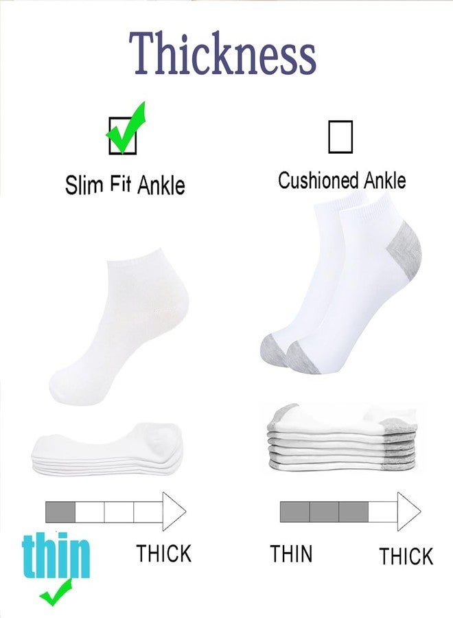 UoUoUosocks 14 Pairs Thin Athletic Low Cut Ankle Socks for Men/Women(10-13 black/white/grey) - Image 3